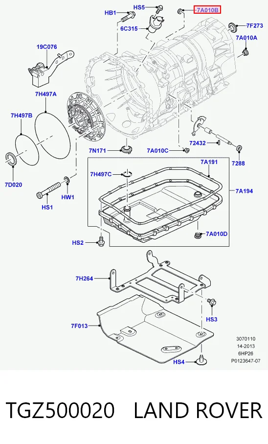 501321922 ZF Parts Пробка піддона АКПП