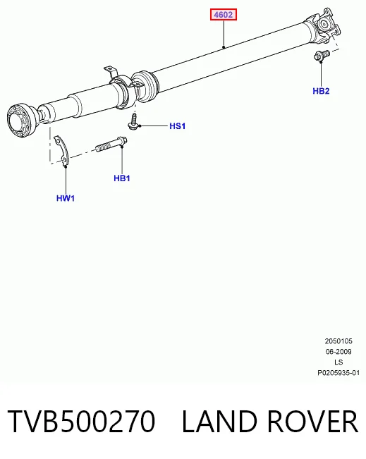 Вал карданний задній, у зборі Akkussan TP161 ціна, від 22.57 USD