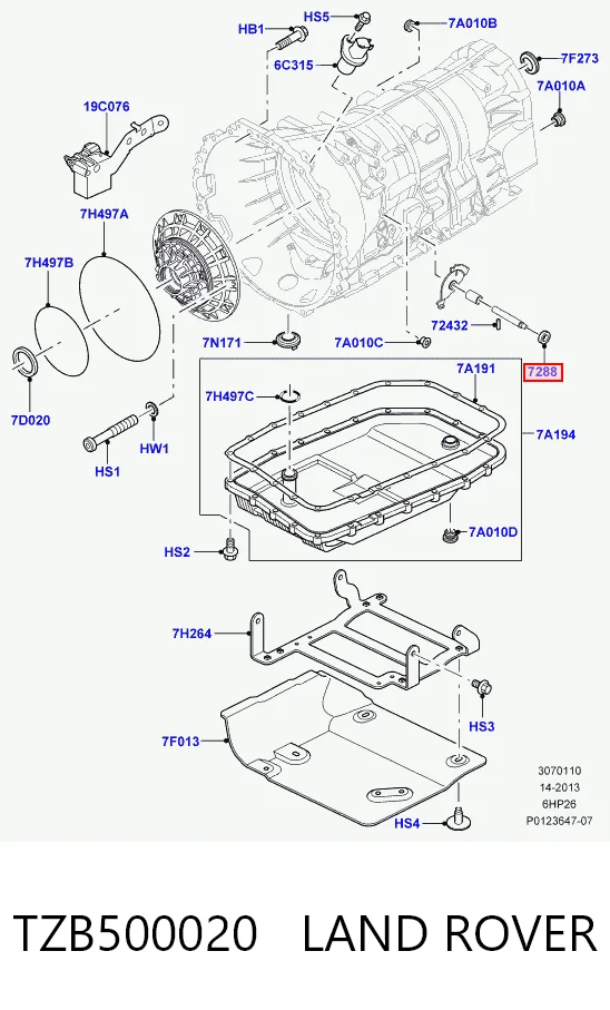 734319801 ZF Parts Сальник коробки передач