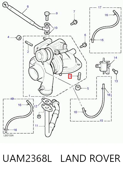 Купити 3241A028 Perkins Шпилька випускного колектора