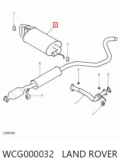 Купити Глушник, задня частина Land Rover Freelander I L314