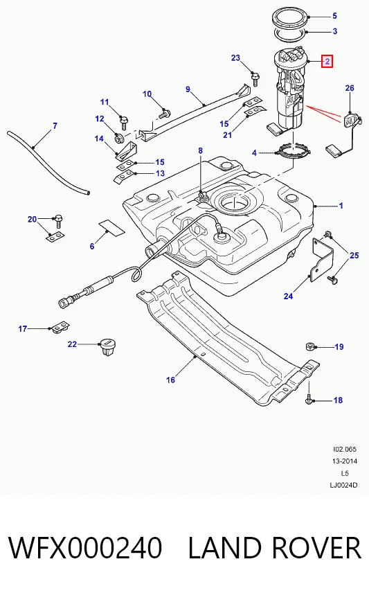 Паливний насос електричний, занурювальний Land Rover Discovery II позашляховик (LJ ,LT) (1998 - 2004) ціна, від 89.25 USD