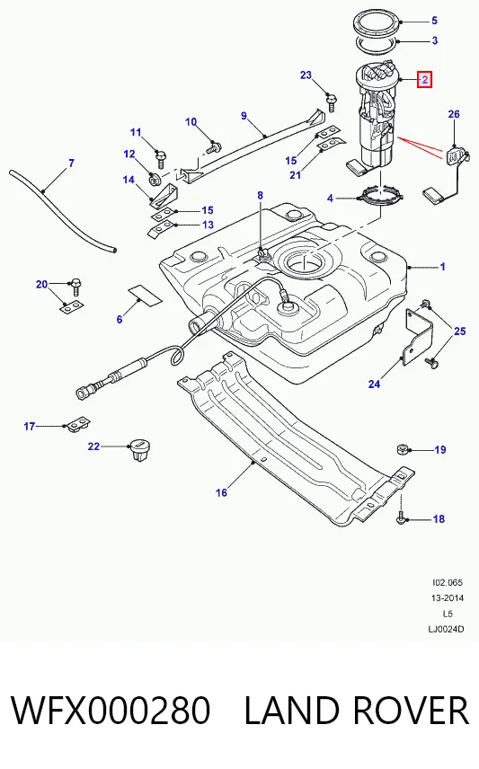 Купити Насос паливний електричний Land Rover Discovery II LJ ,LT