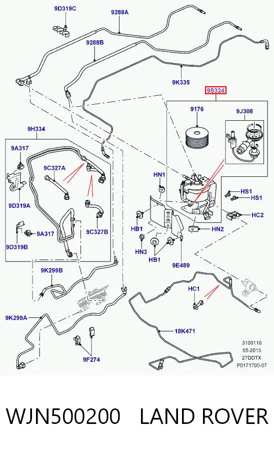 Купити Паливний фільтр Land Rover Range Rover SPORT I L320