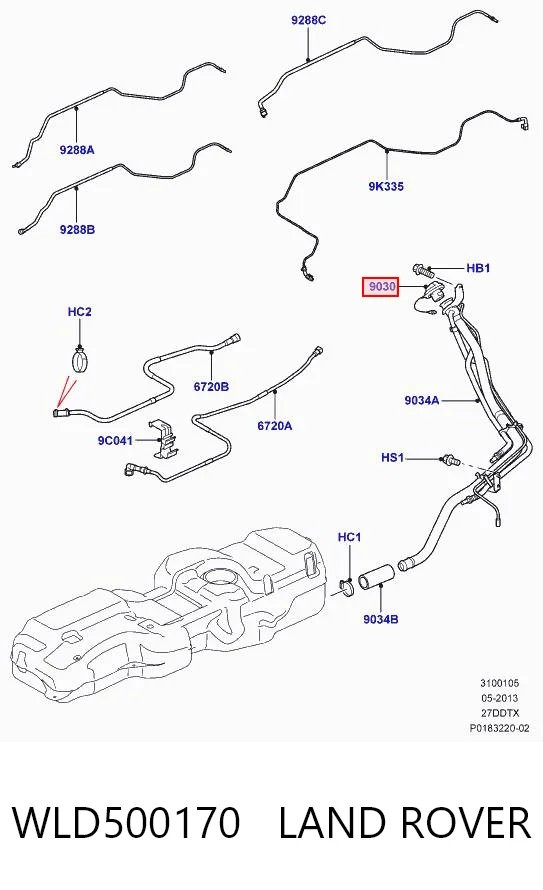 Пробка паливного бака Jaguar CPLA9030CA ціна, від 19.75 USD
