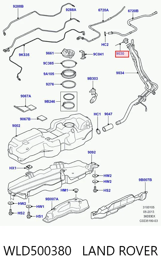Пробка бензобаку CPLA9030CA Jaguar