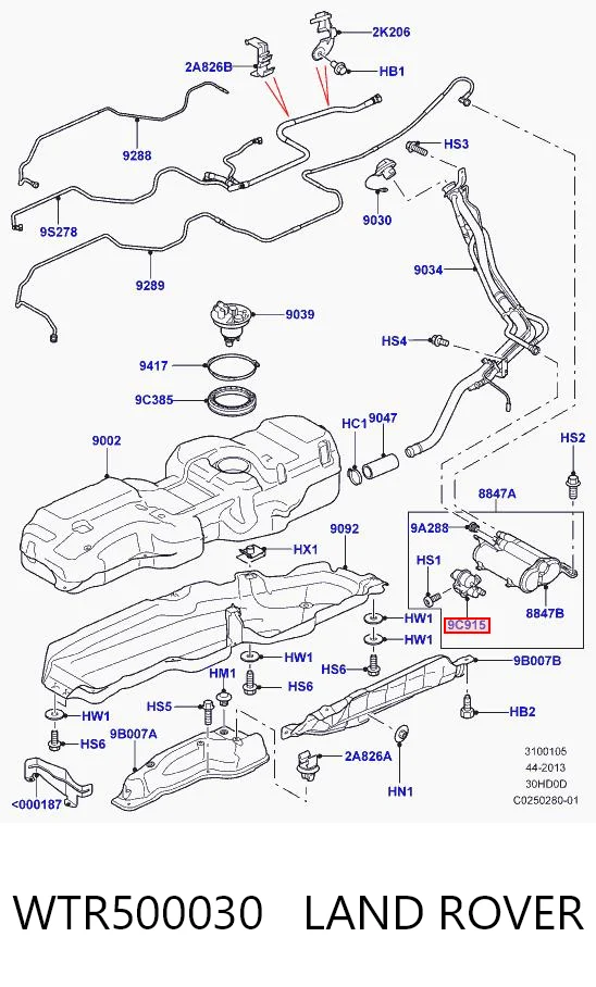  Клапан абсорбера Volvo S40 2