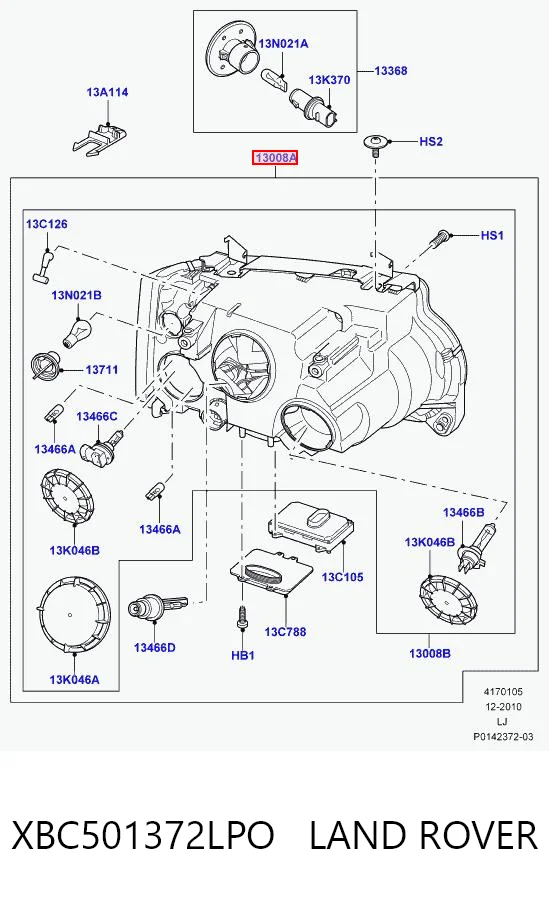  Фара ліва Land Rover Range Rover 3