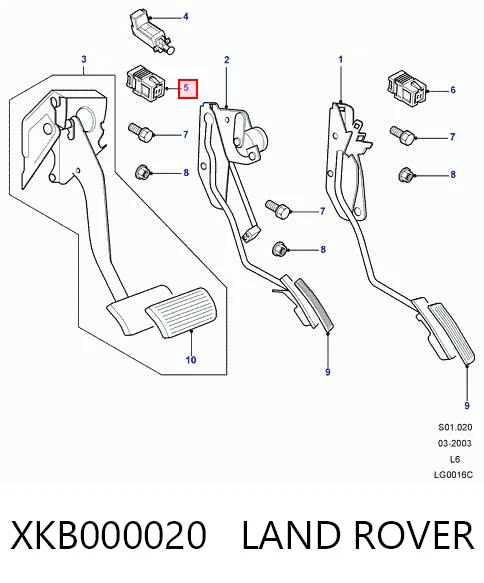 Купити 97060645100 VAG Датчик педалі гальма