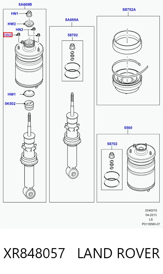 Купити 6194242 Chrysler Болт/гайка кріплення