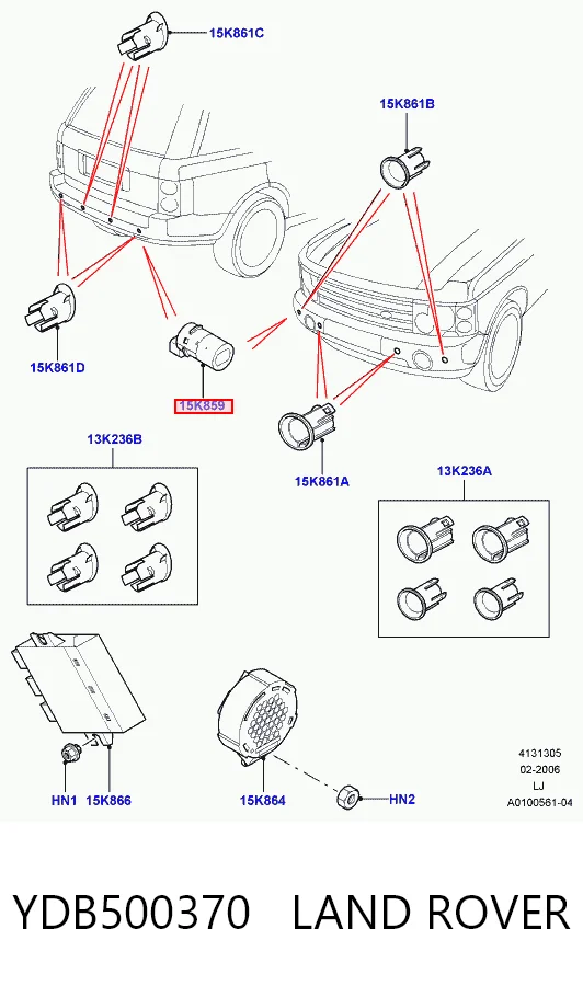 30919178 AND Датчик сигналізації парковки (парктронік), задній