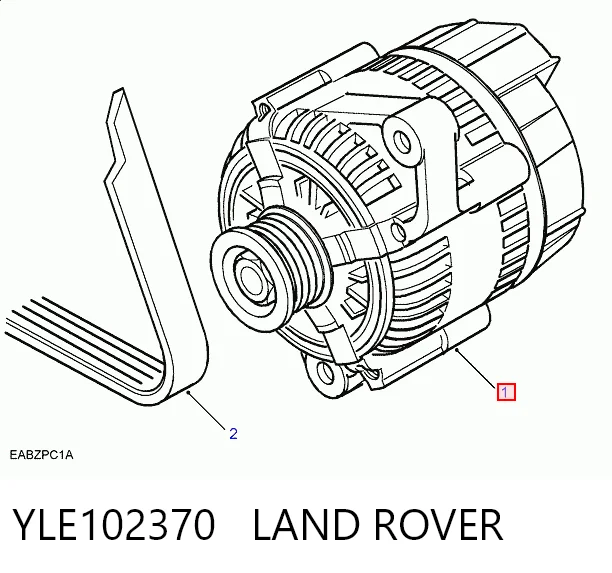 YLE102370 Land Rover Авто генератор