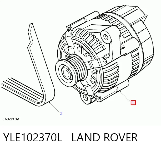 YLE102370L Land Rover Авто генератор