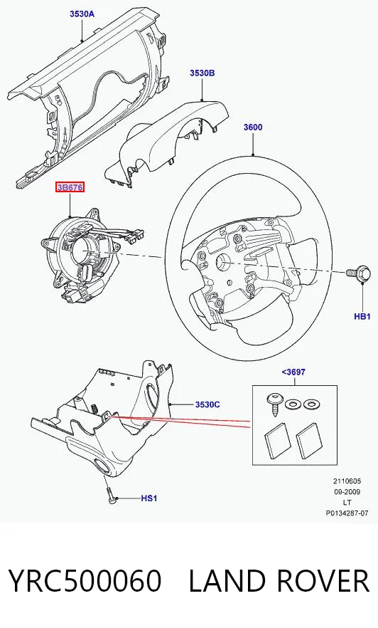  Шлейф керма Land Rover Range Rover 