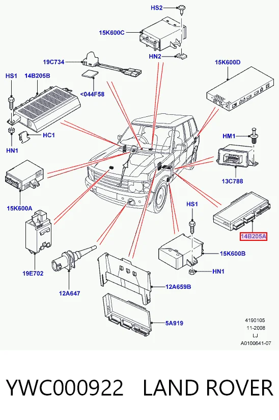 Блок комфорту Land Rover Range Rover III позашляховик (L322) (2002 - 2009) ціна, від 84.75 USD