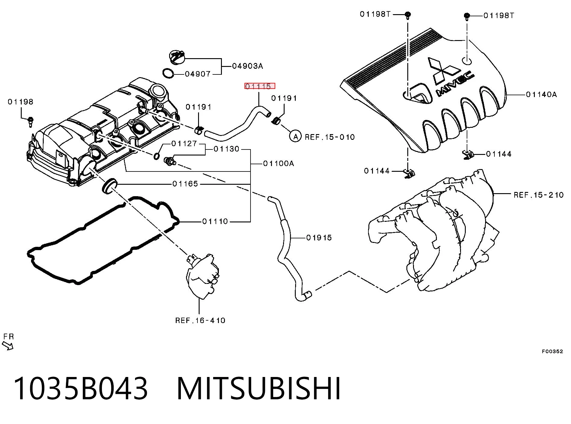 1035B043 Mitsubishi 