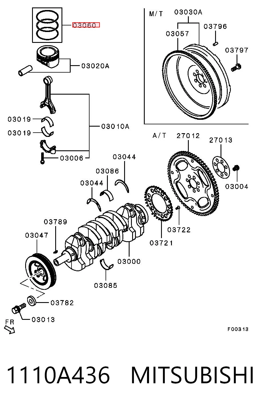 1606303680 Peugeot/Citroen Кільця поршневі на 1 циліндр, STD.