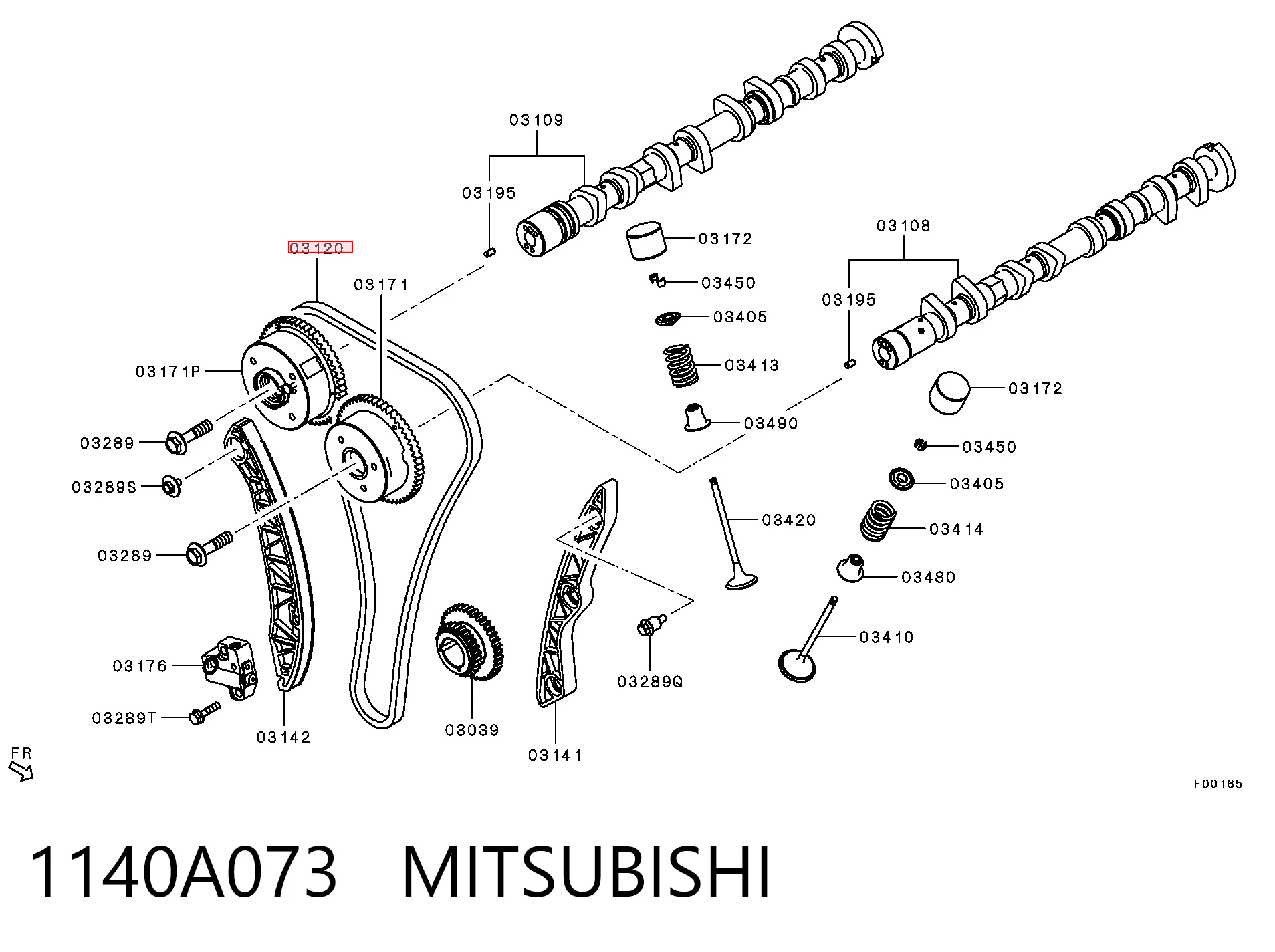 ST1140A073 SAT Ланцюг приводу распредвала