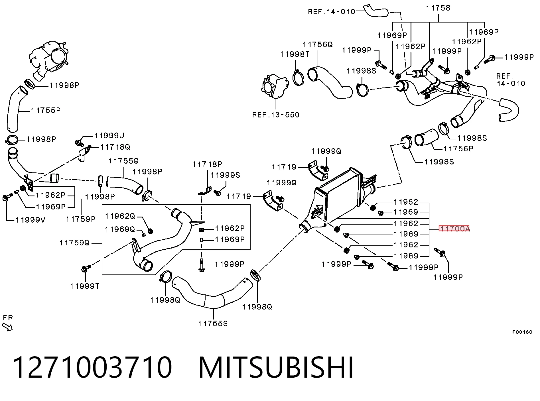 Система охолодження наддувочного повітря Mitsubishi ASX позашляховик (GA) (2010 - 2026) ціна, від 82.36 USD
