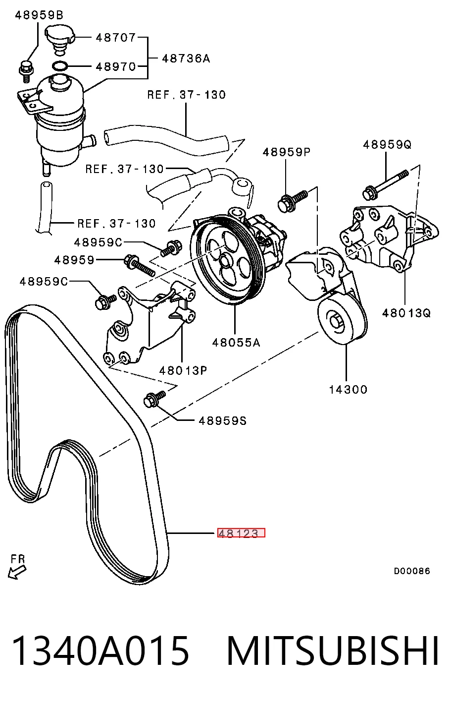 JK6597A Ford Поліклиновий ремінь