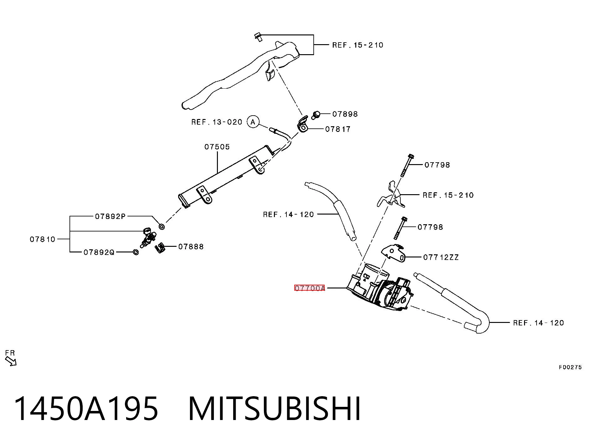 Дросільна заслінка в зборі на Mitsubishi Lancer X CY_A, CZ_A