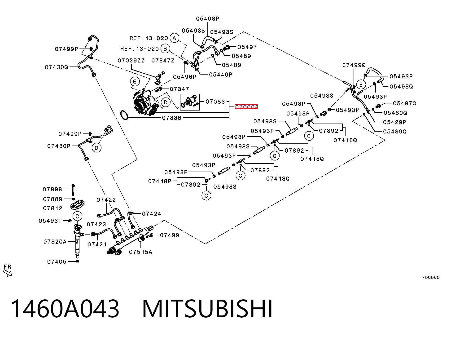 Насос паливний високого тиску (ПНВТ) на Mitsubishi ASX  GA