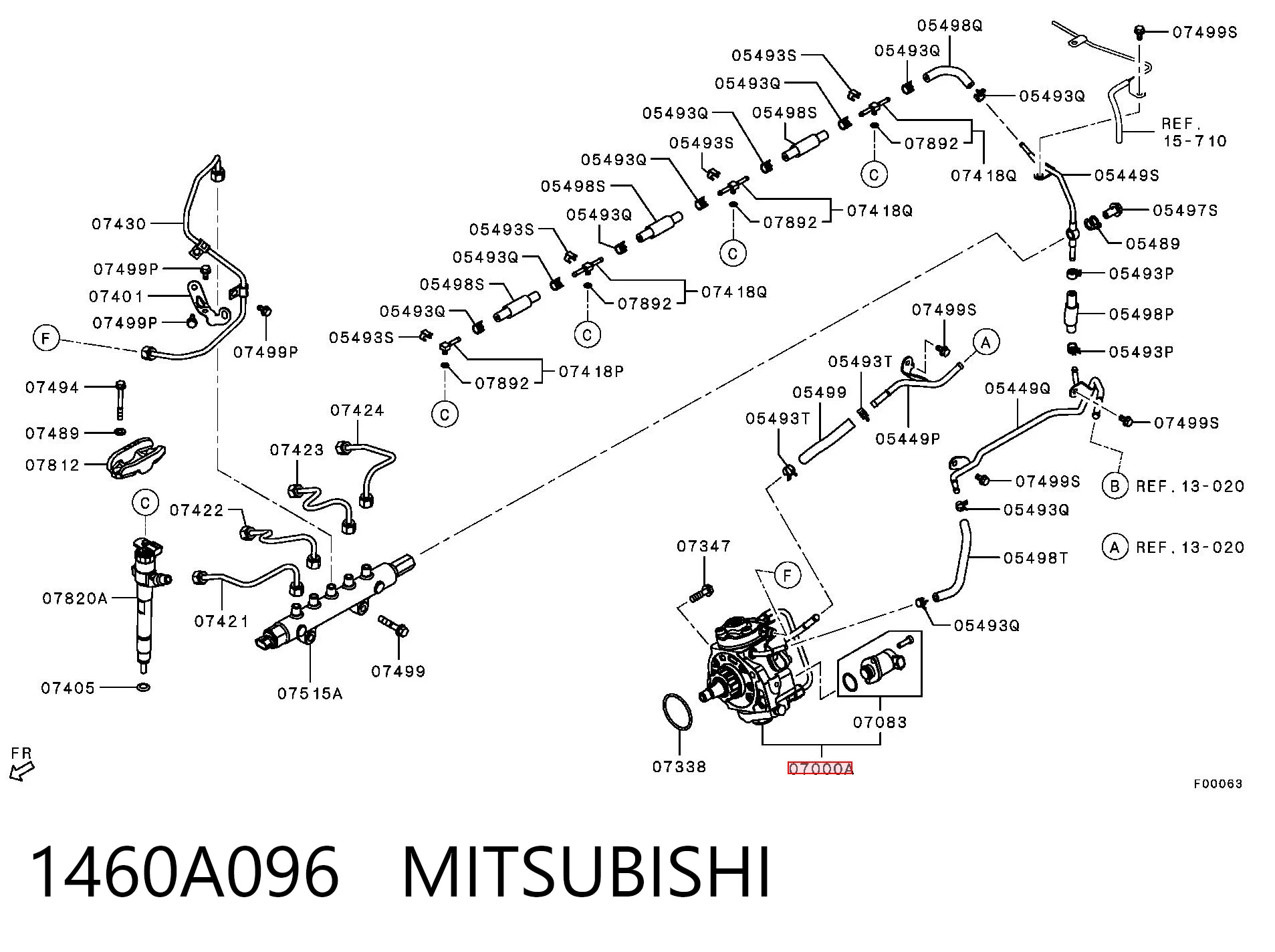 Насос паливний високого тиску (ПНВТ) на Mitsubishi L 200 V KJ, KK, KL