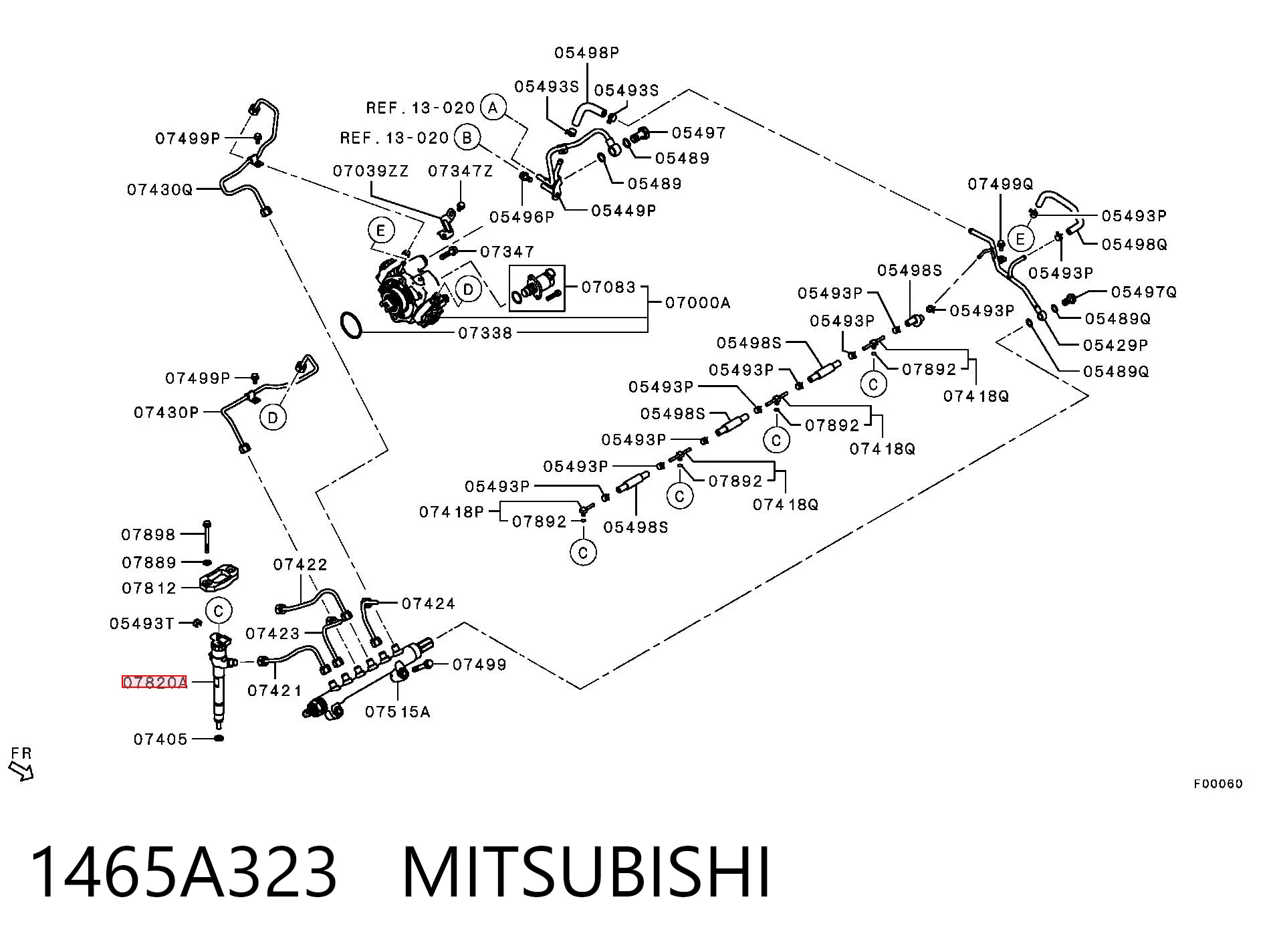 Купити Паливні форсунки Mitsubishi Outlander III GF, GG
