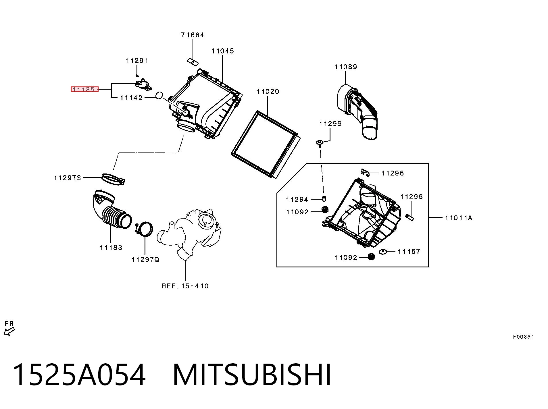 Датчик витрати повітря на Mitsubishi L 200 V KJ, KK, KL