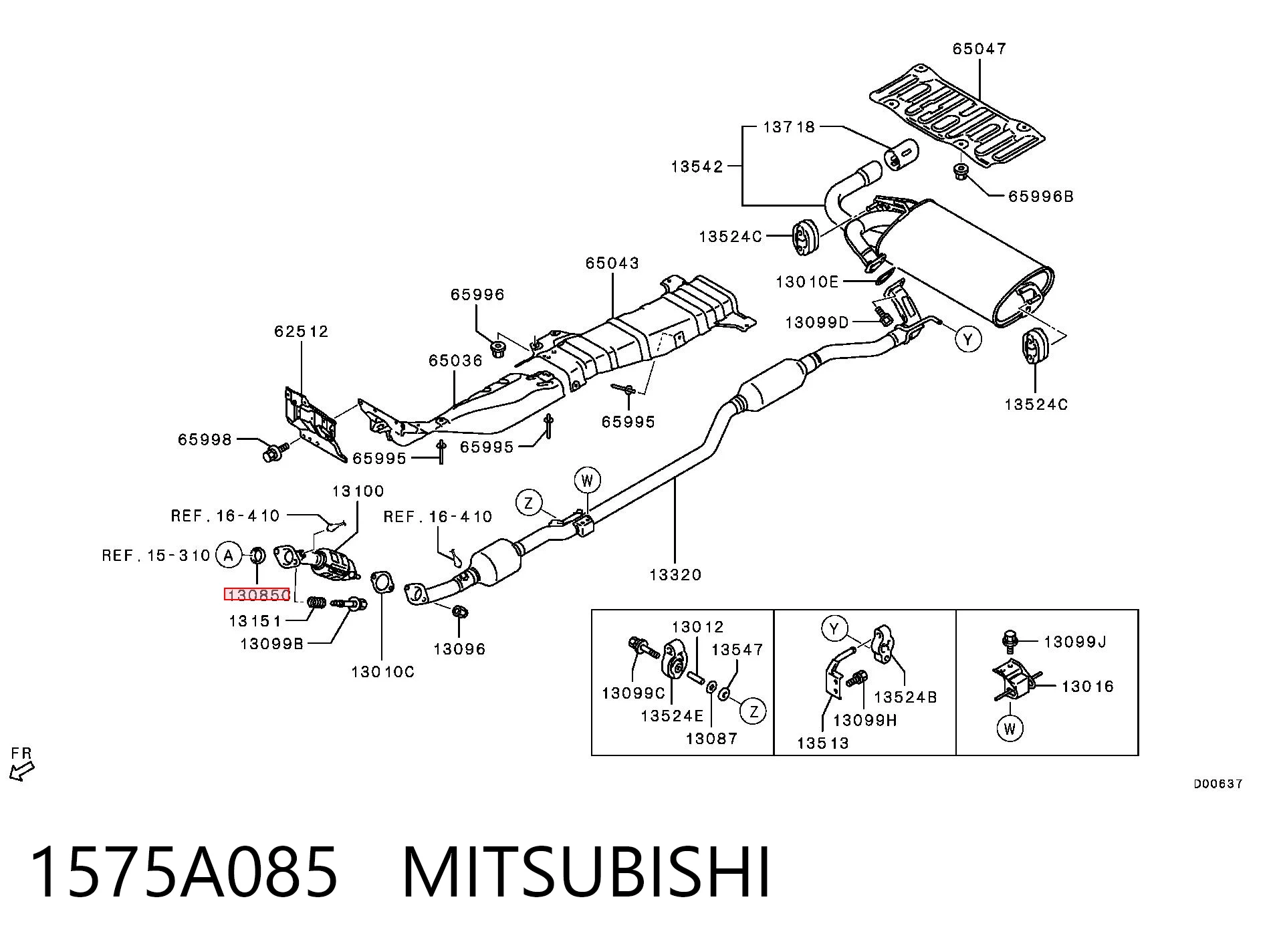 Прокладка прийомної труби глушника Mitsubishi Lancer X седан (CY_A, CZ_A) (2007 - 2026) ціна, від 12.97 USD