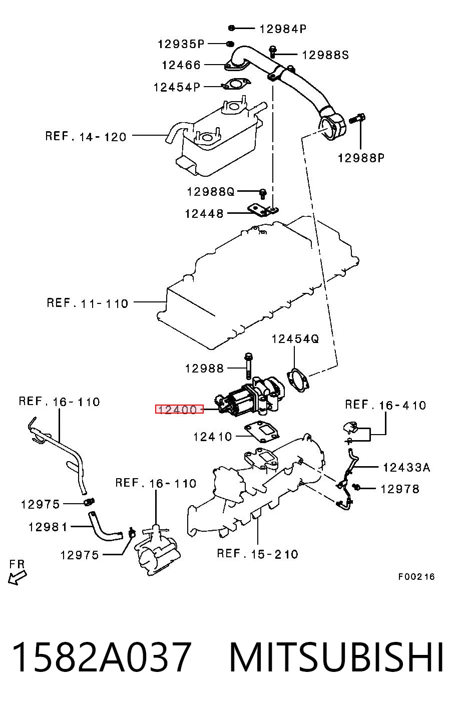 TAM1303 Topsauto Клапан рециркуляції відпрацьованих газів EGR