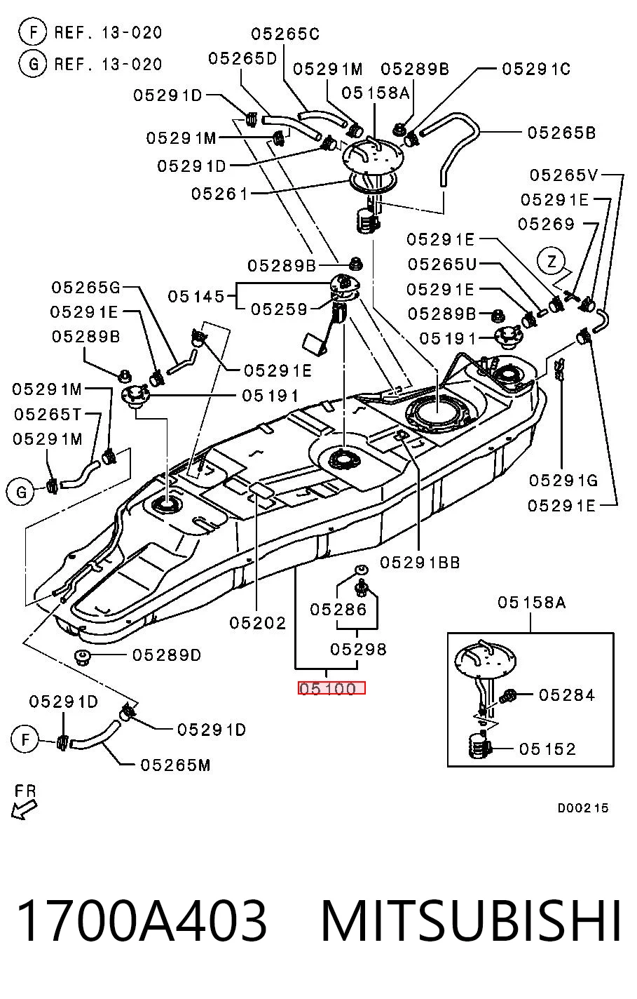 Б/бак Mitsubishi Pajero IV LONG позашляховик (V90) (2006 - 2013) ціна, від 253.39 USD