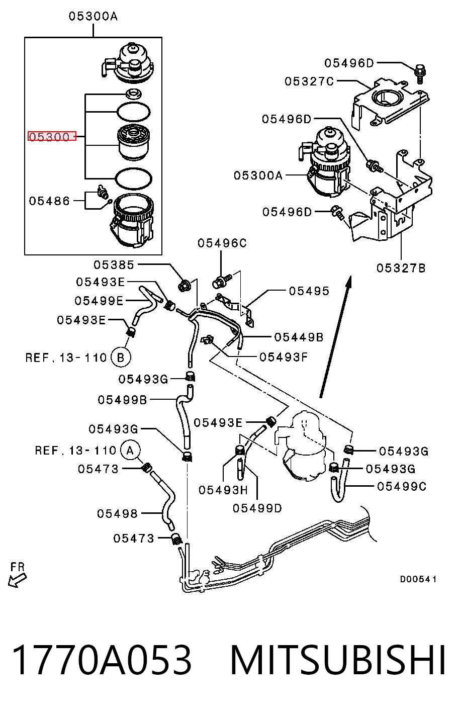 Фільтр палива на Mitsubishi L 200 IV KA, KB