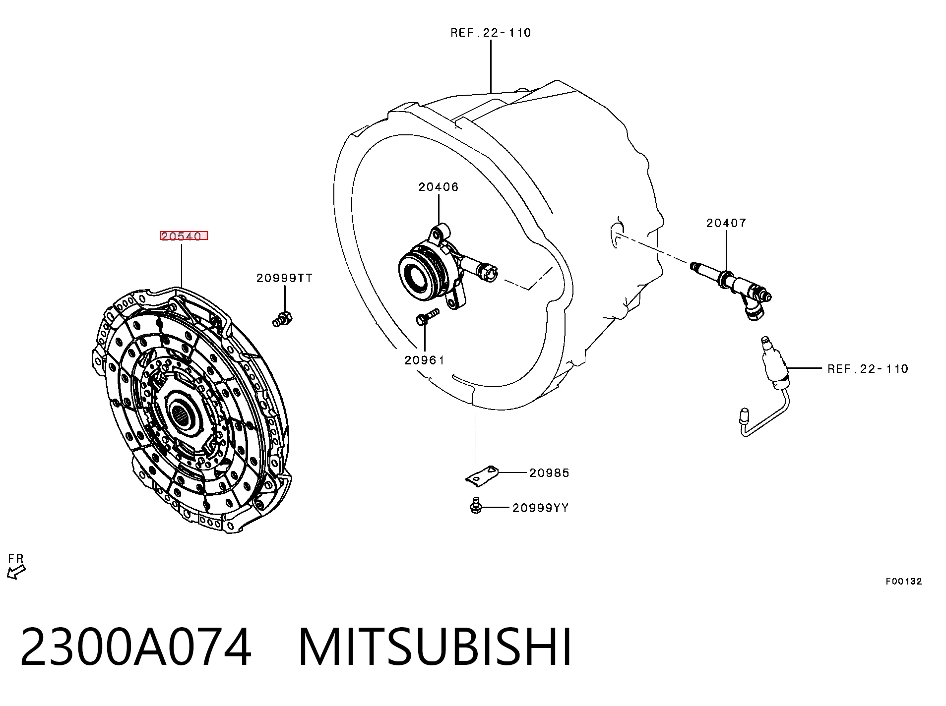 Купити 6000611041 Chrysler Комплект зчеплення (диск, корзина, підшипник)