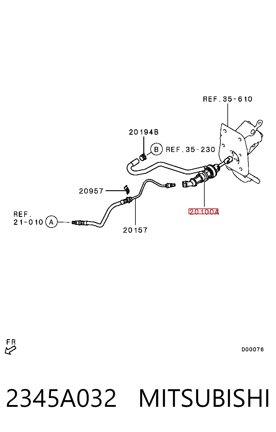 ГЦЗ Chrysler 2345A025 ціна, від 38.01 USD