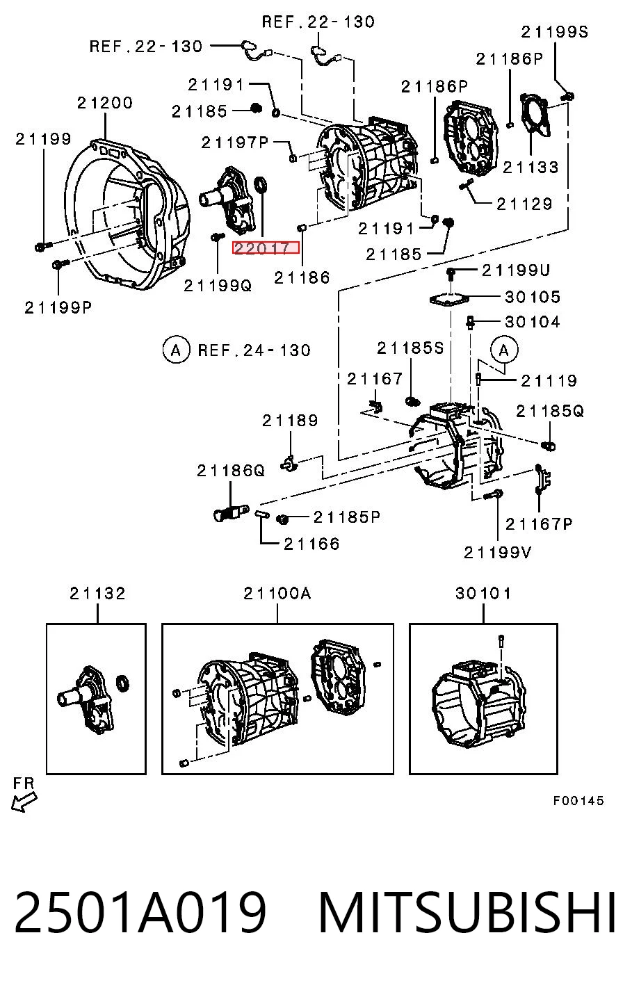 Сальник АКПП/КПП, вхідного/первинного валу Chrysler 2501A019 ціна, від 4.13 USD