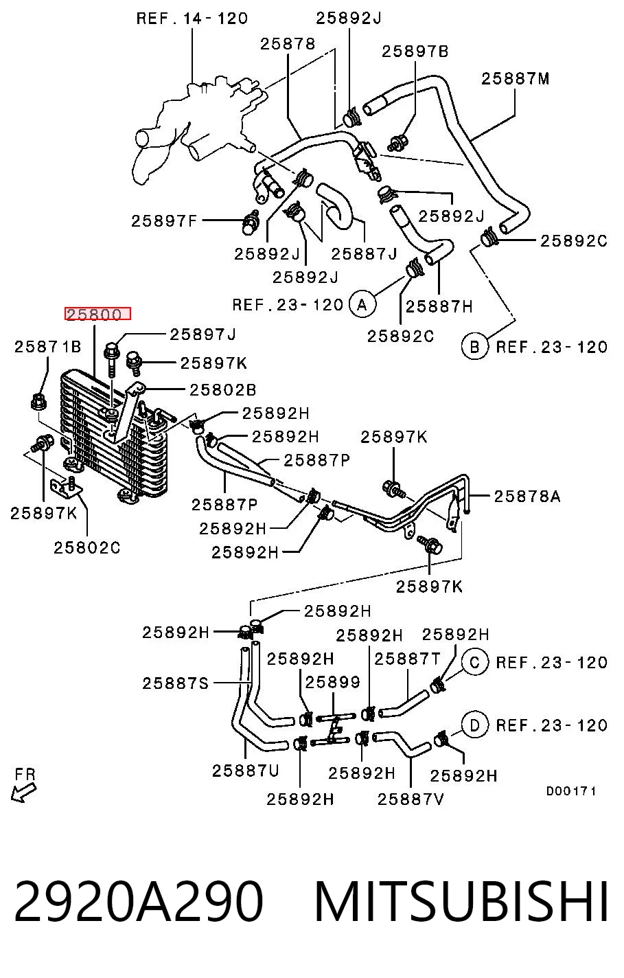 3S325004 AND Радіатор охолодження, АКПП