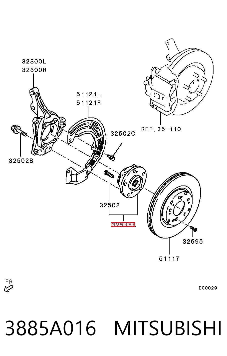 Передня маточина DACF2044NHR2 Koyo