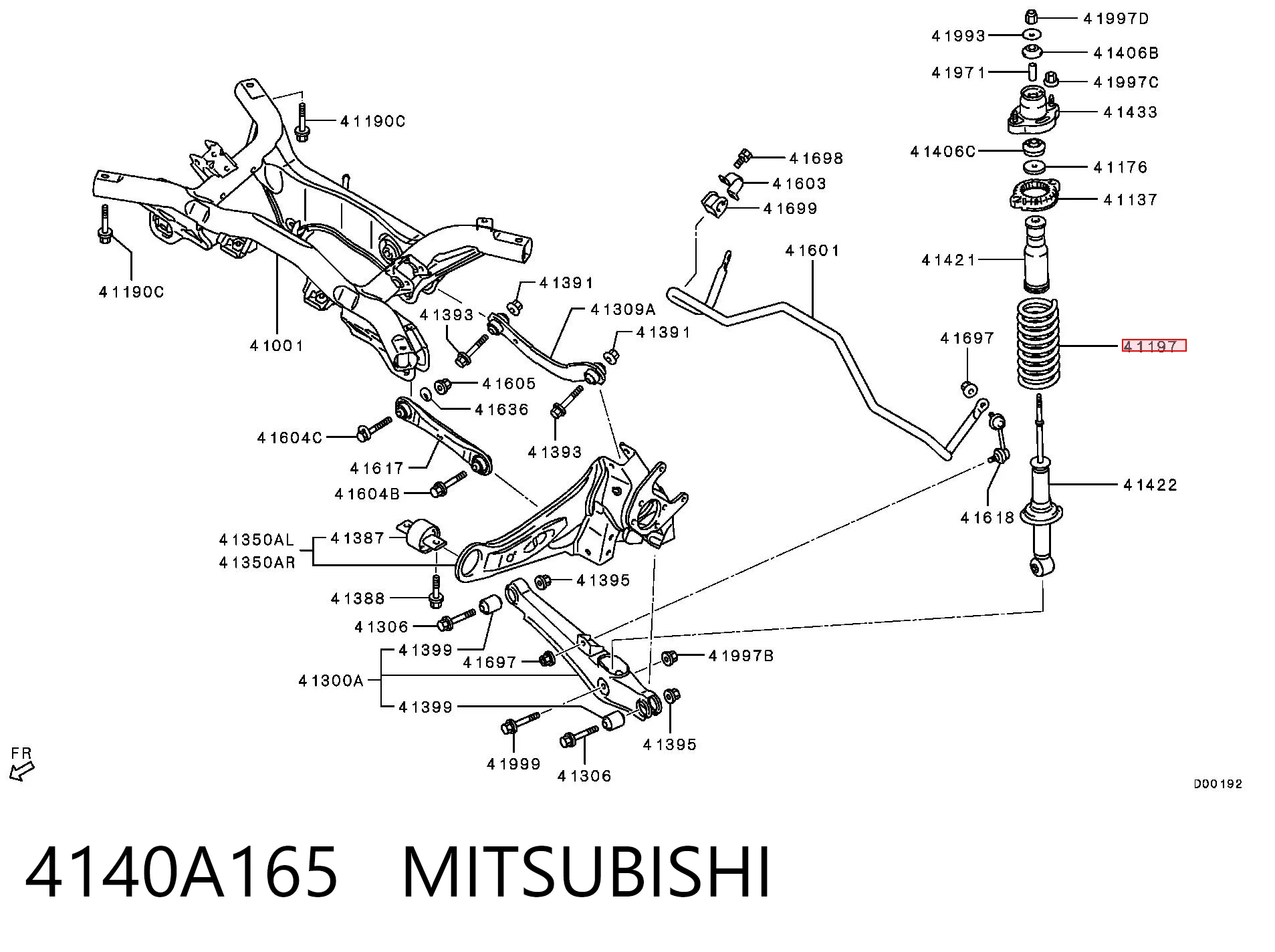  Задні пружини Mitsubishi ASX 