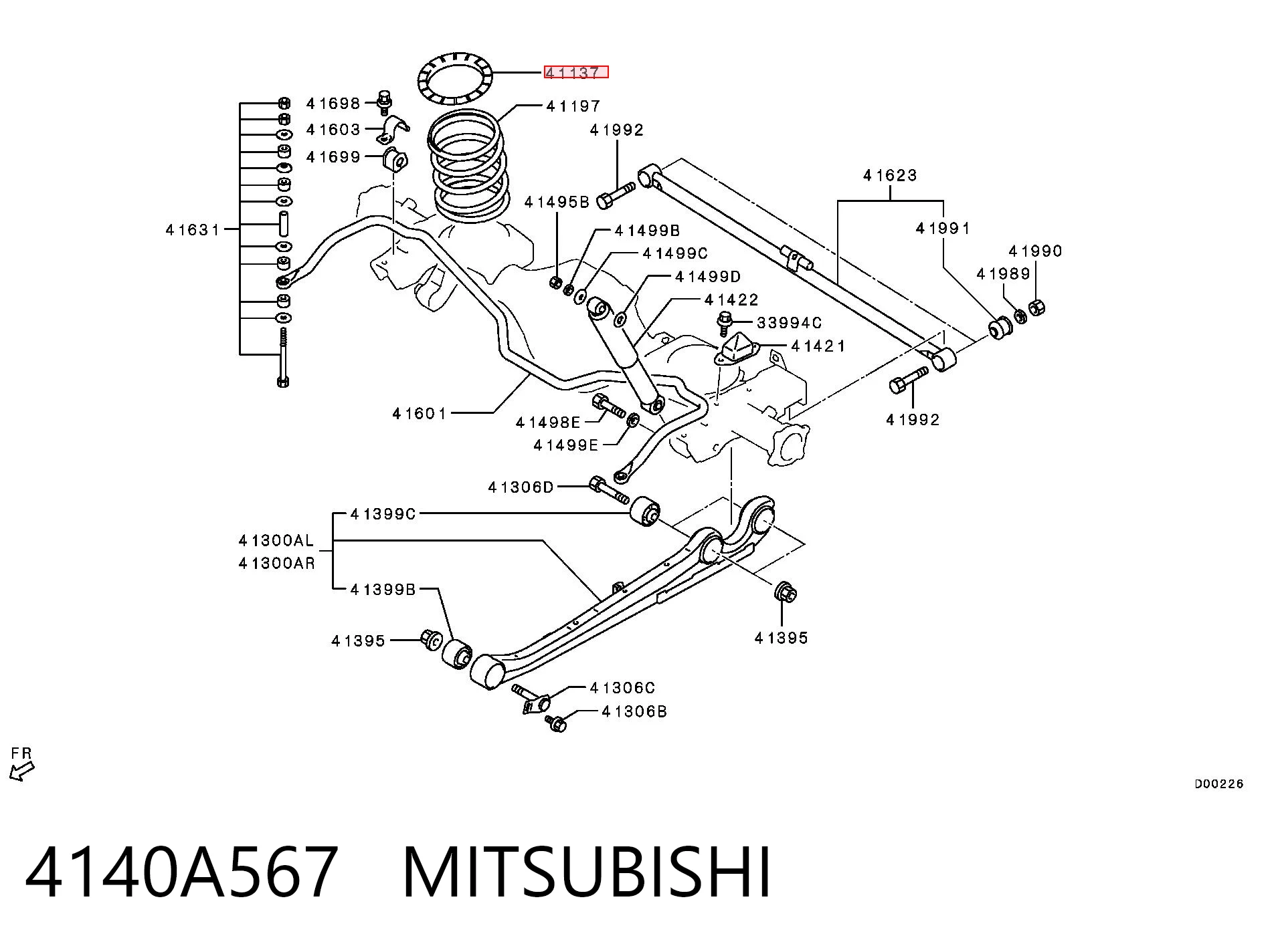 4140A567 Mitsubishi 