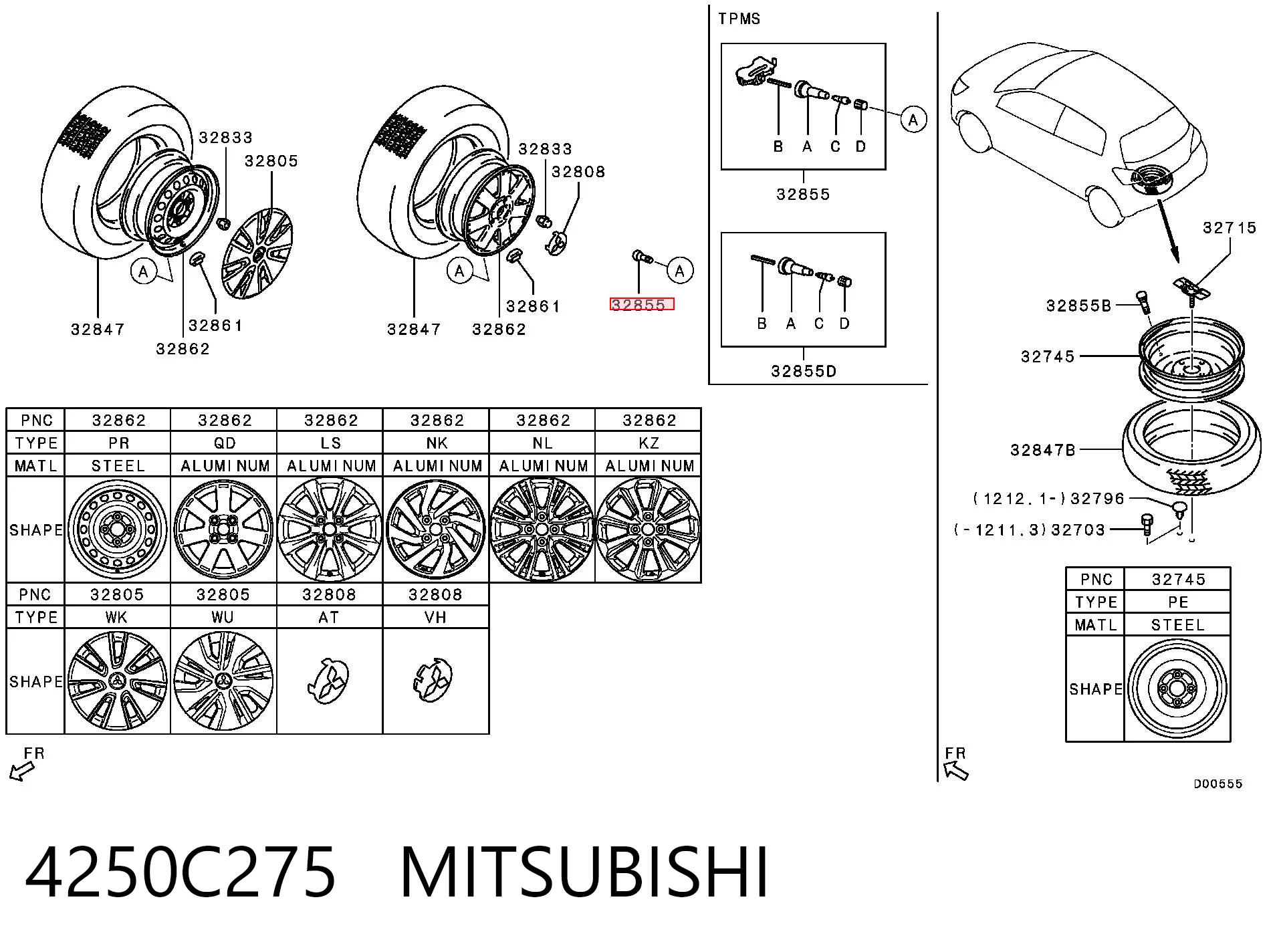 Купити K68378369AF Fiat/Alfa/Lancia Датчик контролю тиску в шинах