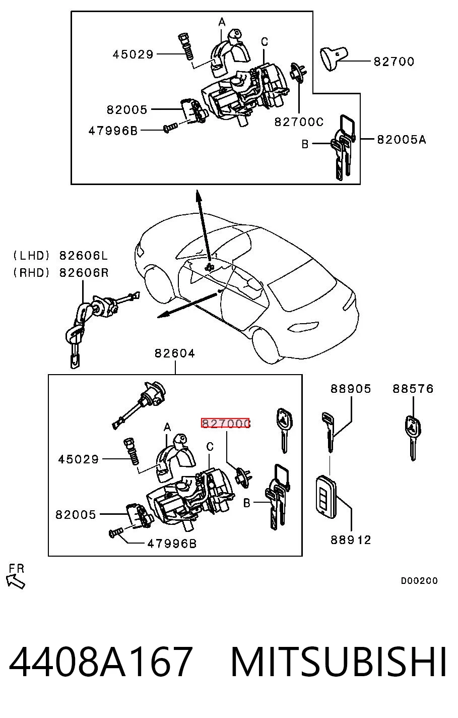 4408A167 Mitsubishi 