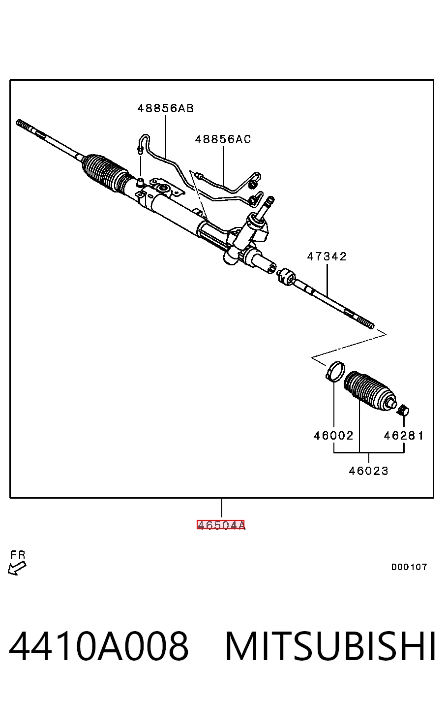  Рульова рейка Mitsubishi Lancer 
