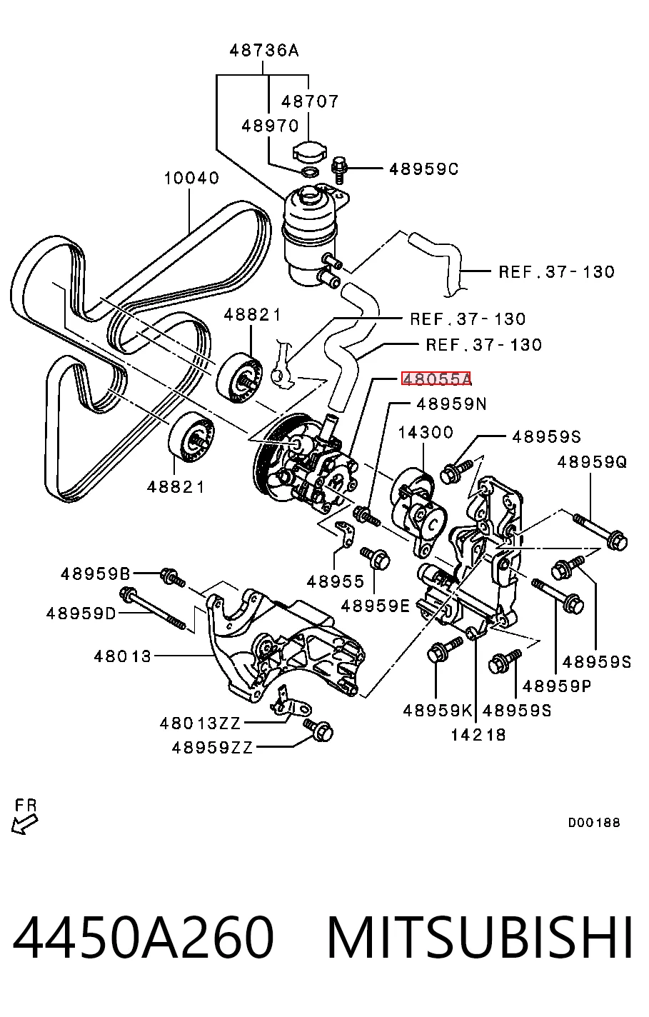 Насос ГУР ST4450A107 SAT