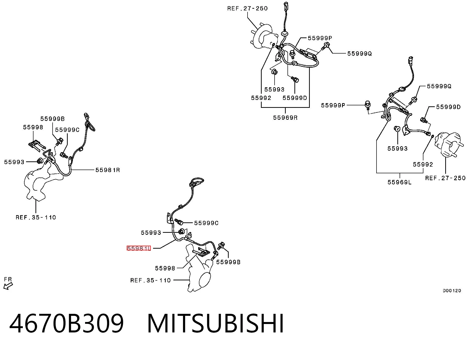 Купити HABS0481 Hotaru Датчик АБС (ABS) передній, лівий