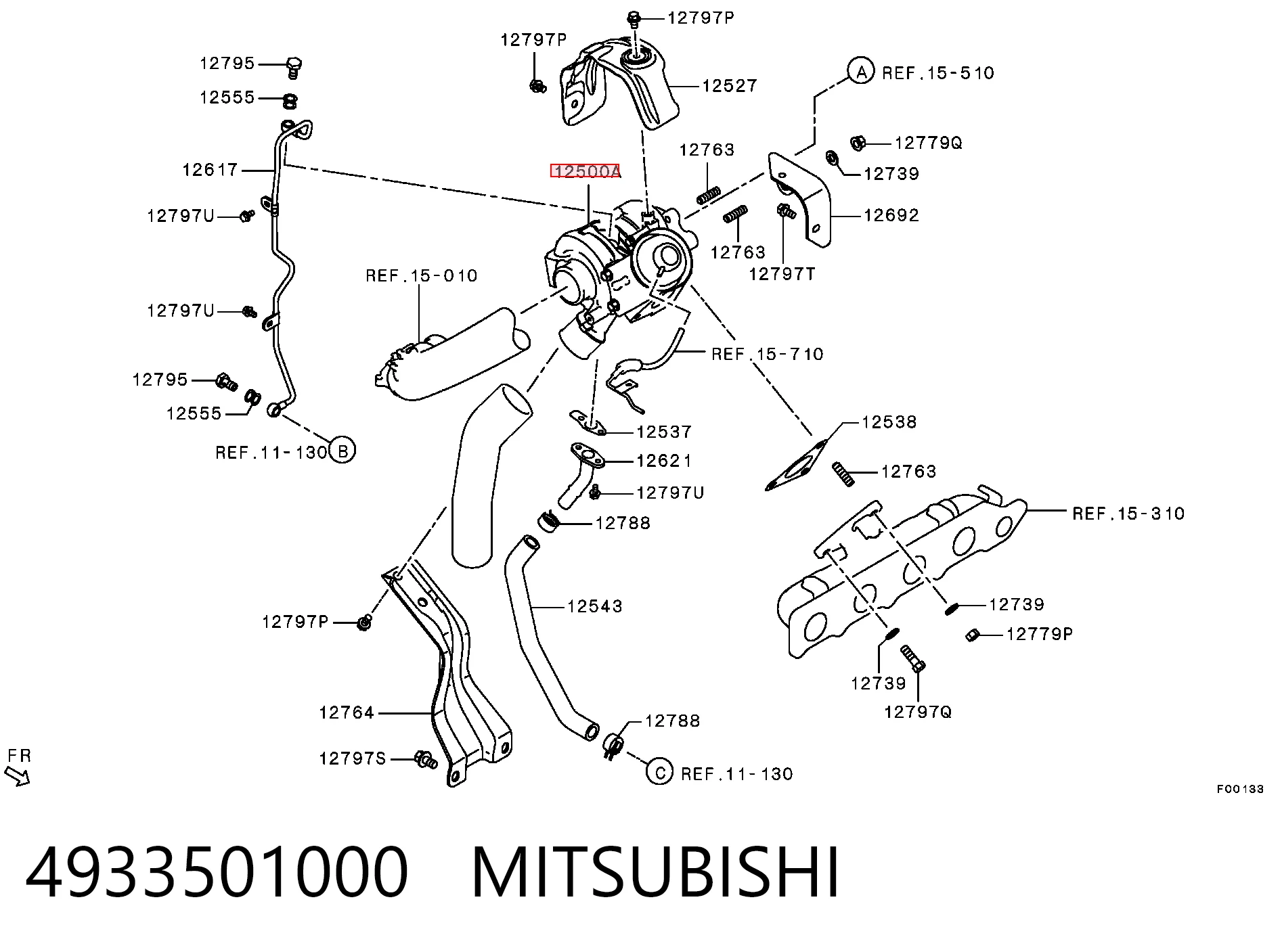 4933501000 Mitsubishi Турбонаддув