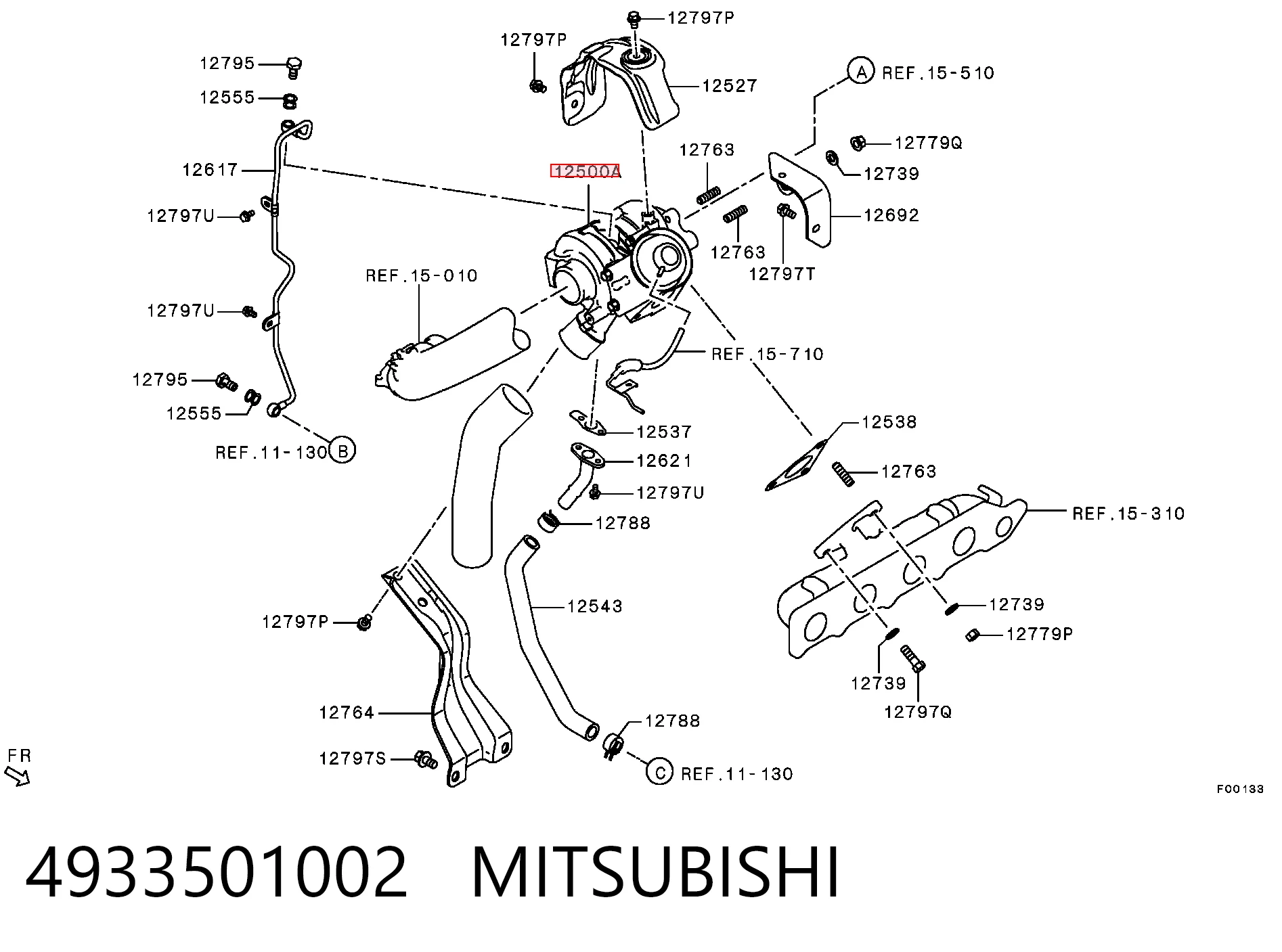 4933501002 Mitsubishi Турбонаддув