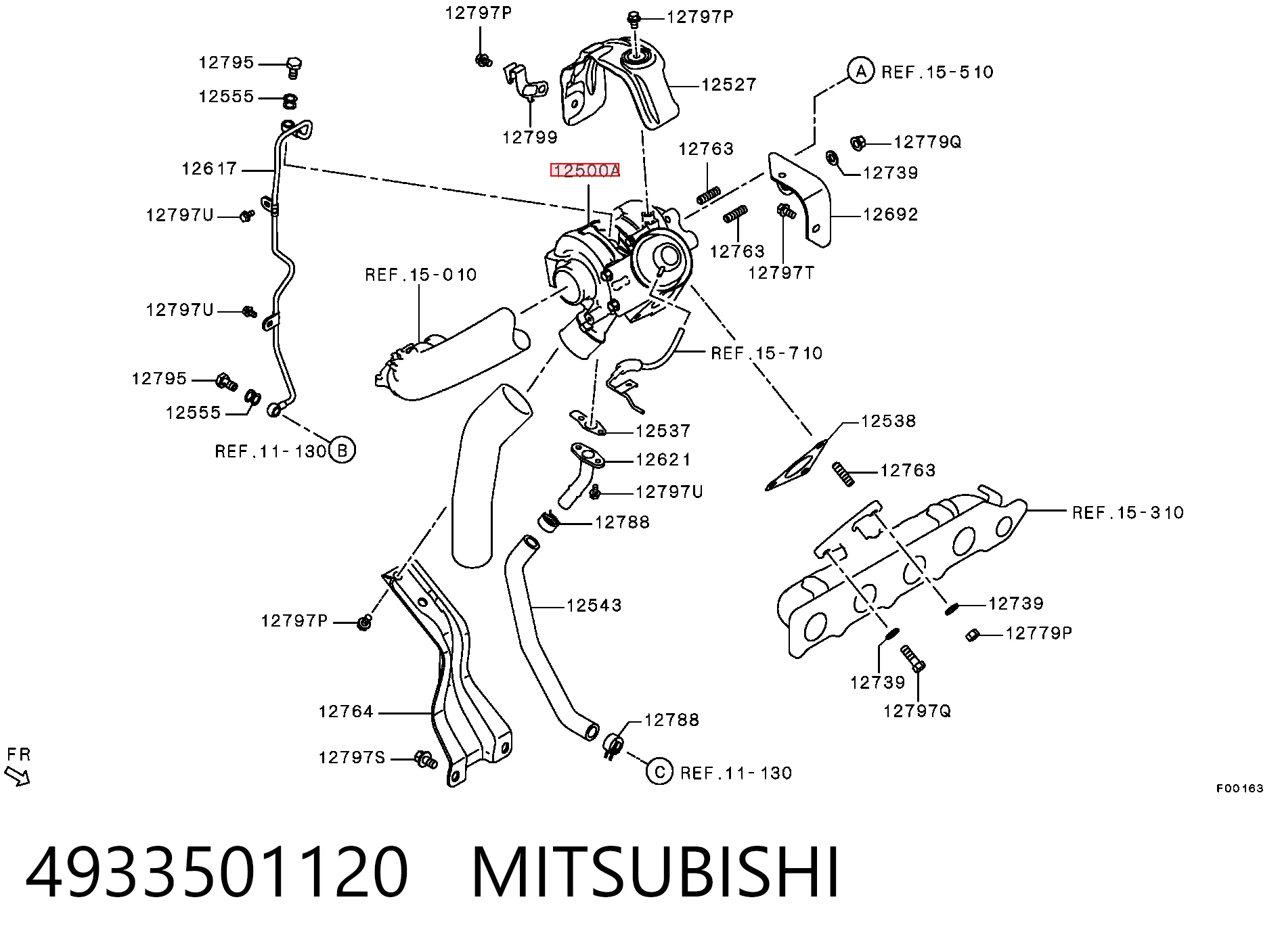 4933501120 Mitsubishi Турбонаддув