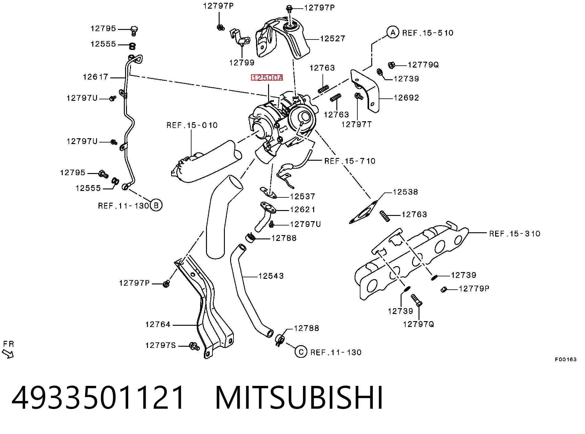 4933501121 Mitsubishi Турбонаддув