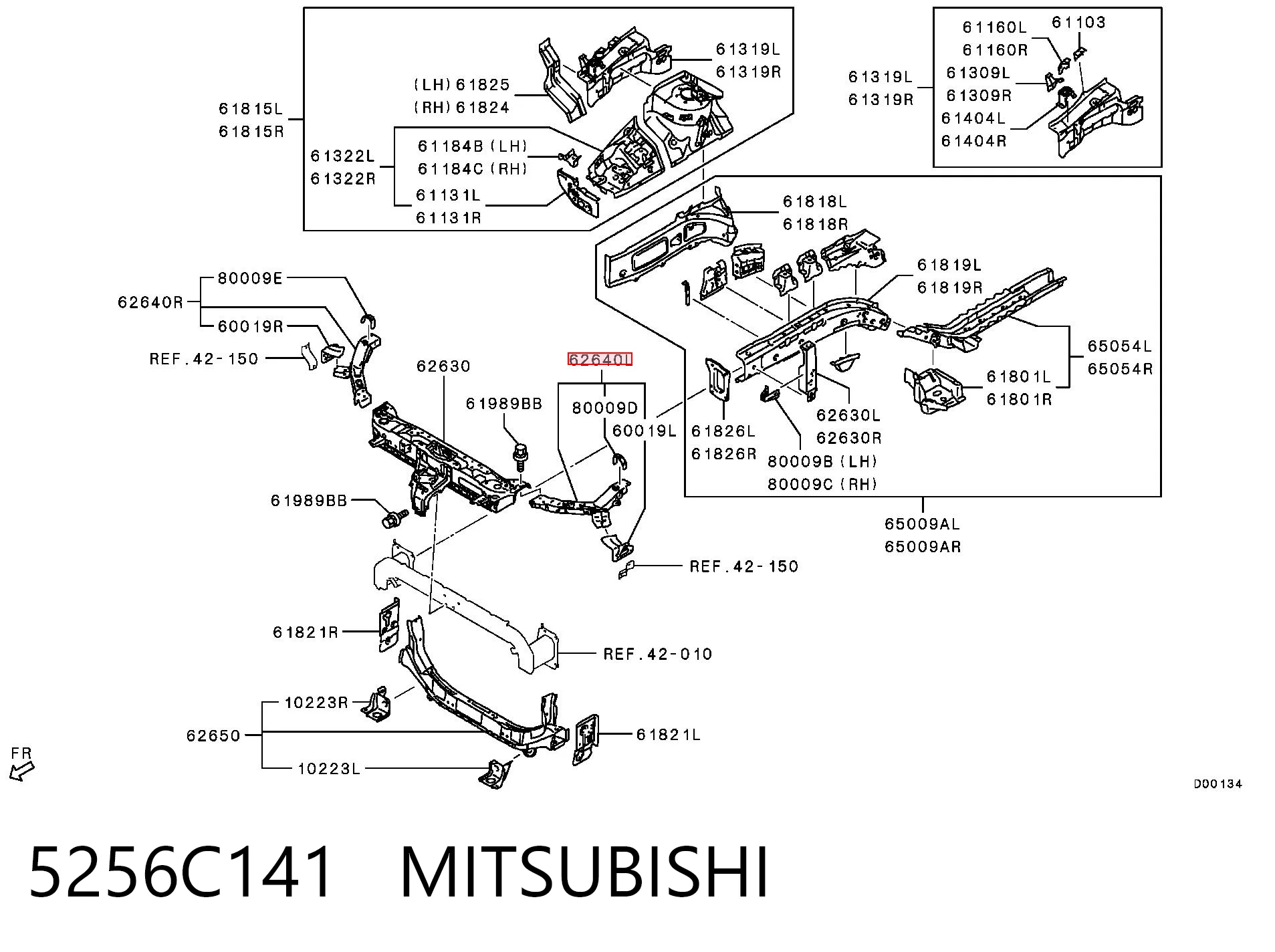 5256C141 Mitsubishi Телевізор лівий
